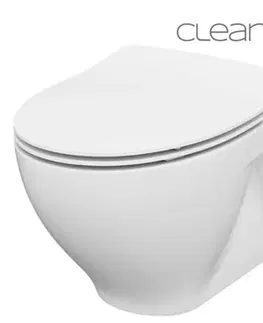 Záchody CERSANIT - SET 934 ZÁVESNÁ WC MISA MODUO CLEANON + WC SEDENIE DELFI SLIM SC EO K701-147
