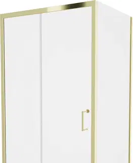 Sprchovacie kúty MEXEN/S - Apia sprchovací kút obdĺžnik 105x100 cm, transparent, zlatá 840-105-100-50-00