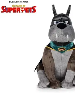 Plyšové hračky MIKRO TRADING - Super Pets - Ace the Bat-Hound 28cm plyšový sediaci 0m+