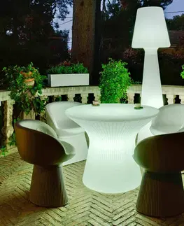 Záhradný nábytok Newgarden Newgarden Capri LED stôl, výška 73 cm
