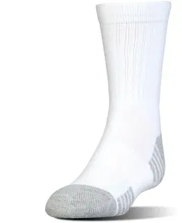 Pánske ponožky Pánske ponožky Under Armour HeatGear Tech Crew 3 páry White - M (36-41)