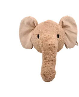 Plyšové hračky LABEL-LABEL - Nástenná dekorácia slon Elly - Nougat