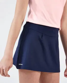 bedminton Dievčenská sukňa TSK100 na tenis tmavomodrá