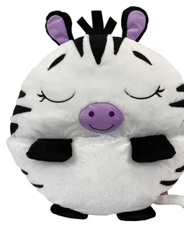 Plyšové hračky TM TOYS - Happy Nappers Spacáčik Zaspávačik Zebra