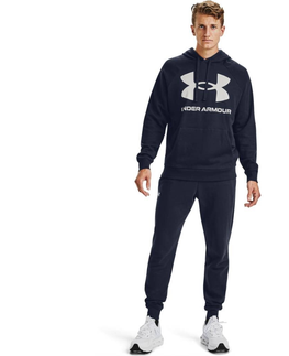 Pánske mikiny Pánska mikina Under Armour Rival Fleece Big Logo HD Graphite Blue - M