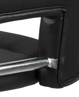Barové stoličky Dkton Dizajnová barová stolička Nerine, čierna