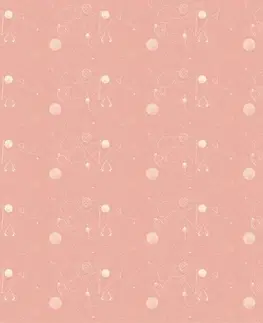 Samolepiace tapety Samolepiaca tapeta ružové geometrické vzory