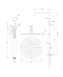 Sprchy a sprchové panely OMNIRES - Y sprchový stĺp chróm /CR/ SYSYCR