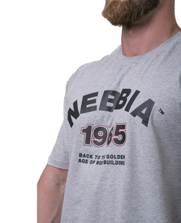 Pánske tričká Pánske tričko Nebbia Golden Era 192 White - XL