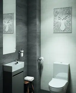 Kúpeľňový nábytok CERSANIT - SKRINKA POD UMÝVADLO CREA 40 DUB S924-013
