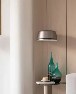 Závesné svietidlá Lucande Lucande Faelinor LED závesné svietidlo sivá 17 cm
