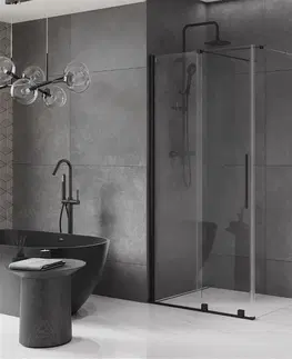 Sprchovacie kúty MEXEN/S - Velár sprchovací kút 90 x 70, transparent, čierna 871-090-070-01-70