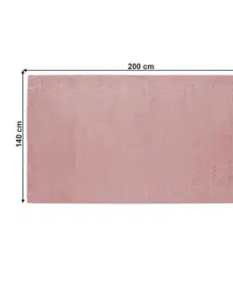 Koberce a koberčeky Koberec, ružová, 140x200, MORONIS TYP 1