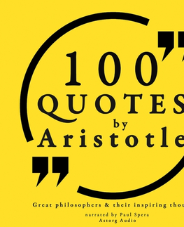 Detektívky, trilery, horory Saga Egmont 100 Quotes by Aristotle: Great Philosophers & their Inspiring Thoughts (EN)