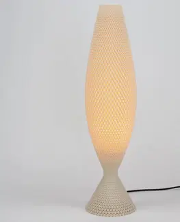 Stolové lampy Tagwerk Stolová lampa Diamant z biomateriálu, linen, 65 cm