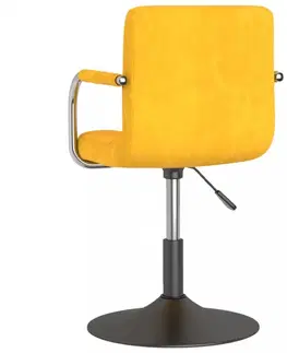 Kancelárske stoličky Otočná stolička kov / zamat Dekorhome Hnedá