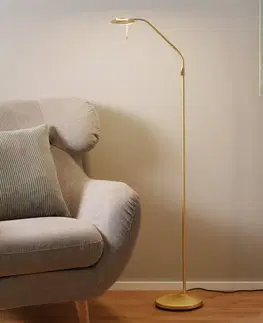 Stojacie lampy Steinhauer Stojaca LED lampa Zenit bronzovej farby stmievač