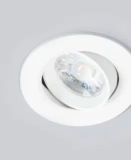Zapustené svietidlá Arcchio Zapustené LED svietidlo Quentin v bielej 6W