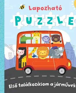 Leporelá, krabičky, puzzle knihy Lapozható puzzle - Első találkozásom a járművekkel