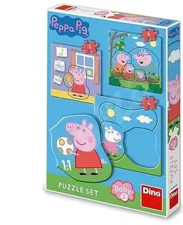 Do 49 dielikov Dino Toys Puzzle set Peppa Pig: Rodina 3-5 Dino