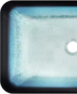Kúpeľňa MEXEN - Megan sklenené umývadlo 56x36 cm, modrá 24135647