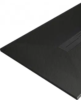 Vane MEXEN/S - Toro obdĺžniková sprchová vanička SMC 100 x 90, čierna, mriežka čierna 43709010-B