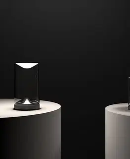 Lampy na nočný stolík Lumina Lumina Eva stolná LED 3000K podstavec čierny Ø18cm