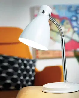 Stolové lampy na písací stôl Nordlux Moderná stolová lampa CYCLONE biela