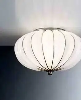 Stropné svietidlá Siru Ručne vyrobené stropné svietidlo Giove biele 29 cm