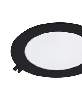 Svietidlá Rabalux Rabalux 71226 - LED Podhľadové svietidlo SHAUN LED/12W/230V pr. 17 cm čierna 