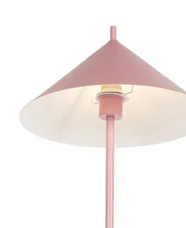 Stojace lampy Dizajnová stojaca lampa ružová - Triangolo
