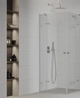Sprchovacie kúty MEXEN/S - ROMA sprchovací kút 80x80, transparent, chróm 854-080-080-02-00