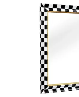 Zrkadlá LuxD Dizajnové nástenné zrkadlo Hartwell  čierno-biele  x  28822