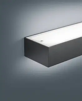 Nástenné svietidlá Helestra Nástenné svietidlo Helestra Theia LED, matná čierna 30 cm