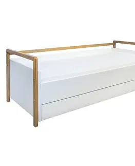 Jednolôžkové postele Detská posteľ Tapczan Victor+Sz+M Biely 80x180