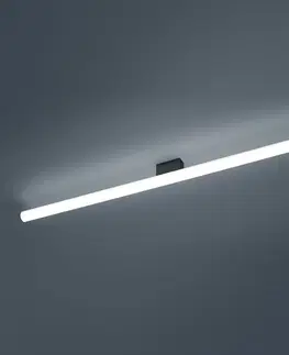 Nástenné svietidlá Helestra Helestra Loom zrkadlové LED svietidlo čierne 120cm