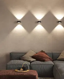 Bodové svetlá Top Light Puk Maxx Wall, LED, šošovky číre, čierna matná