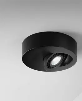 Stropné svietidlá Egger Licht Egger Geo stropné LED svetlo s LED svetlom, čierna