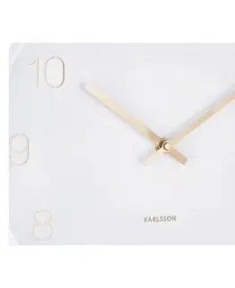 Hodiny Karlsson 5788WH dizajnové nástenné hodiny, pr. 30 cm