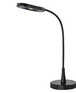 Žiarovky Emos Led stolná lampa Black&Home, čierna