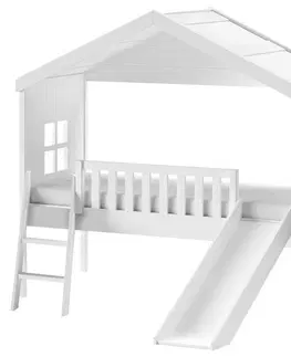 Atypické detské postele Domčeková Posteľ Biela