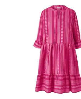 Dresses Tkané šaty s ikatovým vzorom, ružové