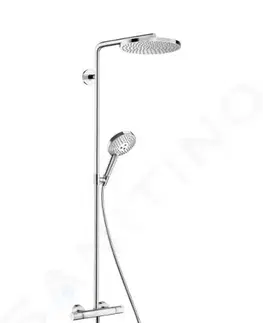 Kúpeľňové batérie HANSGROHE HANSGROHE - Raindance Select S Sprchový set Showerpipe s termostatom, 3 prúdy, chróm 27633000