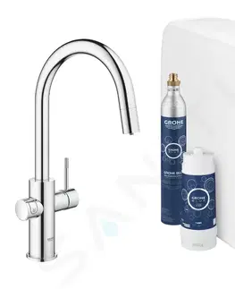 Kuchynské drezy GROHE GROHE - Blue Home Drezová batéria Connected, s chladiacim zariadením a filtráciou, chróm 31541000