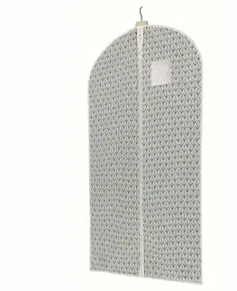 Úložné boxy Compactor Úložný obal na obleky a krátke šaty MISSY, 60 x 100 cm, modro-biela