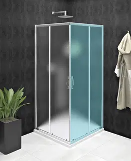 Sprchovacie kúty GELCO - SIGMA SIMPLY sprchové dvere posuvné pre rohový vstup 900 mm, sklo BRICK GS2490