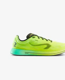 pánske tenisky Pánska bežecká obuv Kiprun KD800 zeleno-žltá