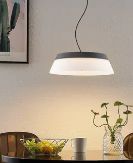 Závesné svietidlá Lucande Závesné svietidlo Lucande Jusanna LED, číre sklo