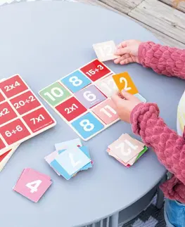 Ostatné spoločenské hry Bigjigs Toys Matematické bingo Násobenie a delenie