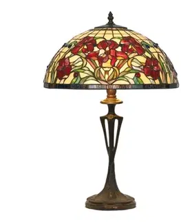 Stolové lampy Artistar Stolná lampa Eline v štýle Tiffany